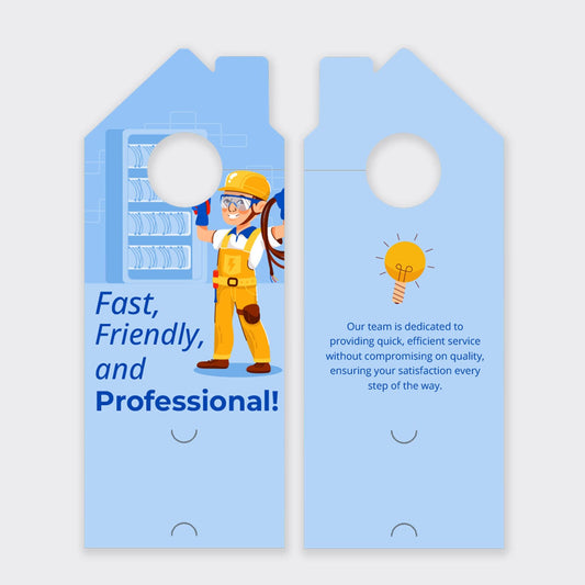 Electrician Services Door Hanger