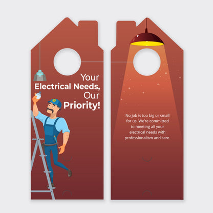 Electrician Services Door Hanger