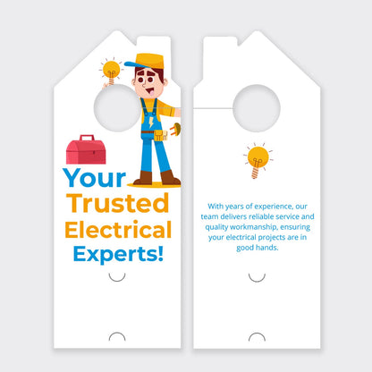 Electrician Services Door Hanger
