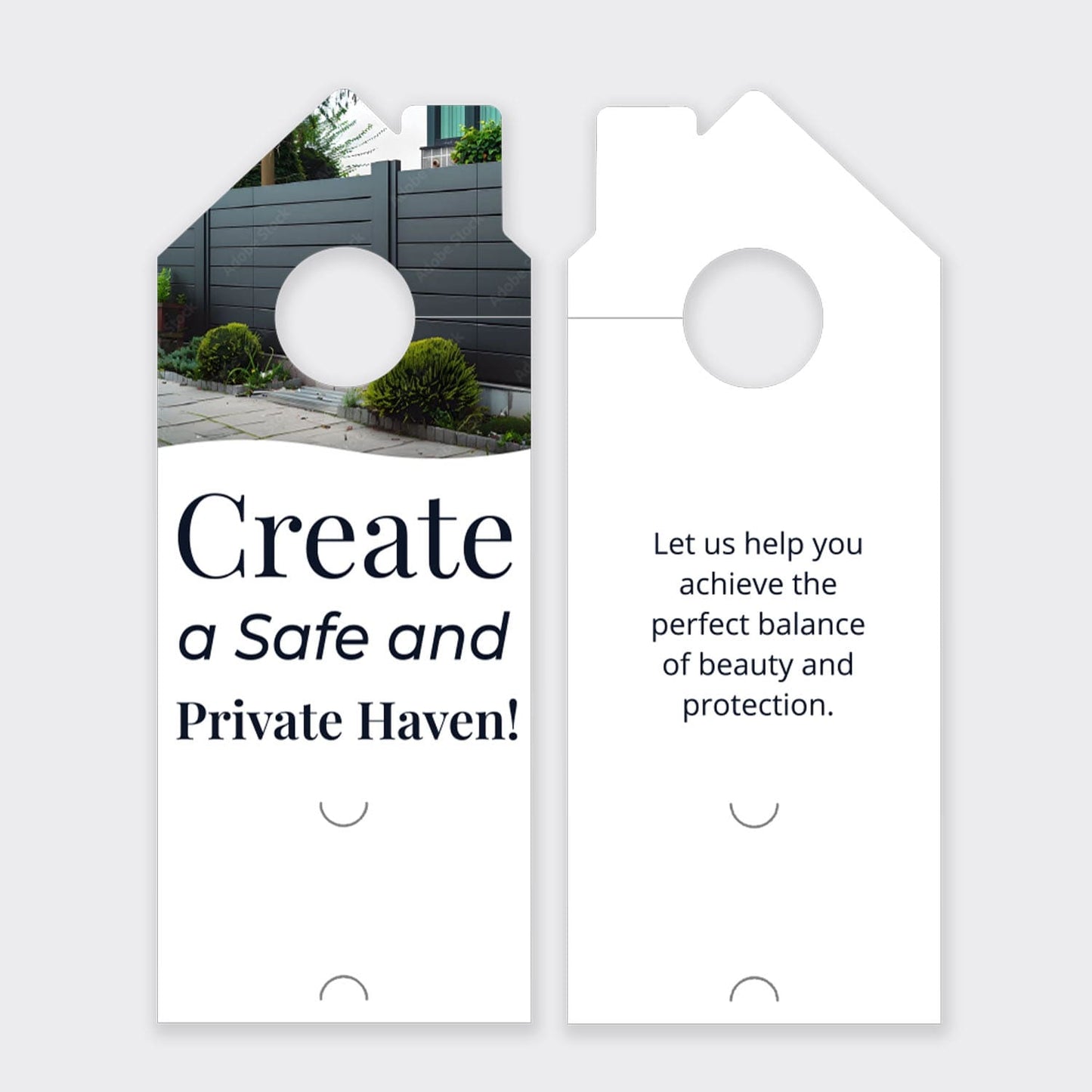 Fence Services Door Hanger