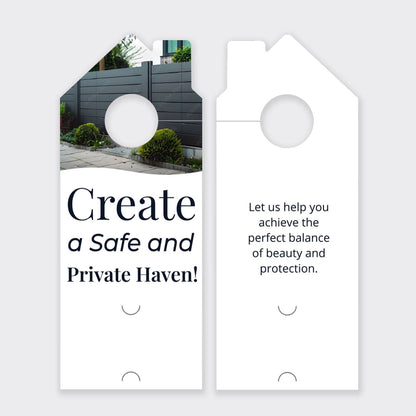 Fence Services Door Hanger
