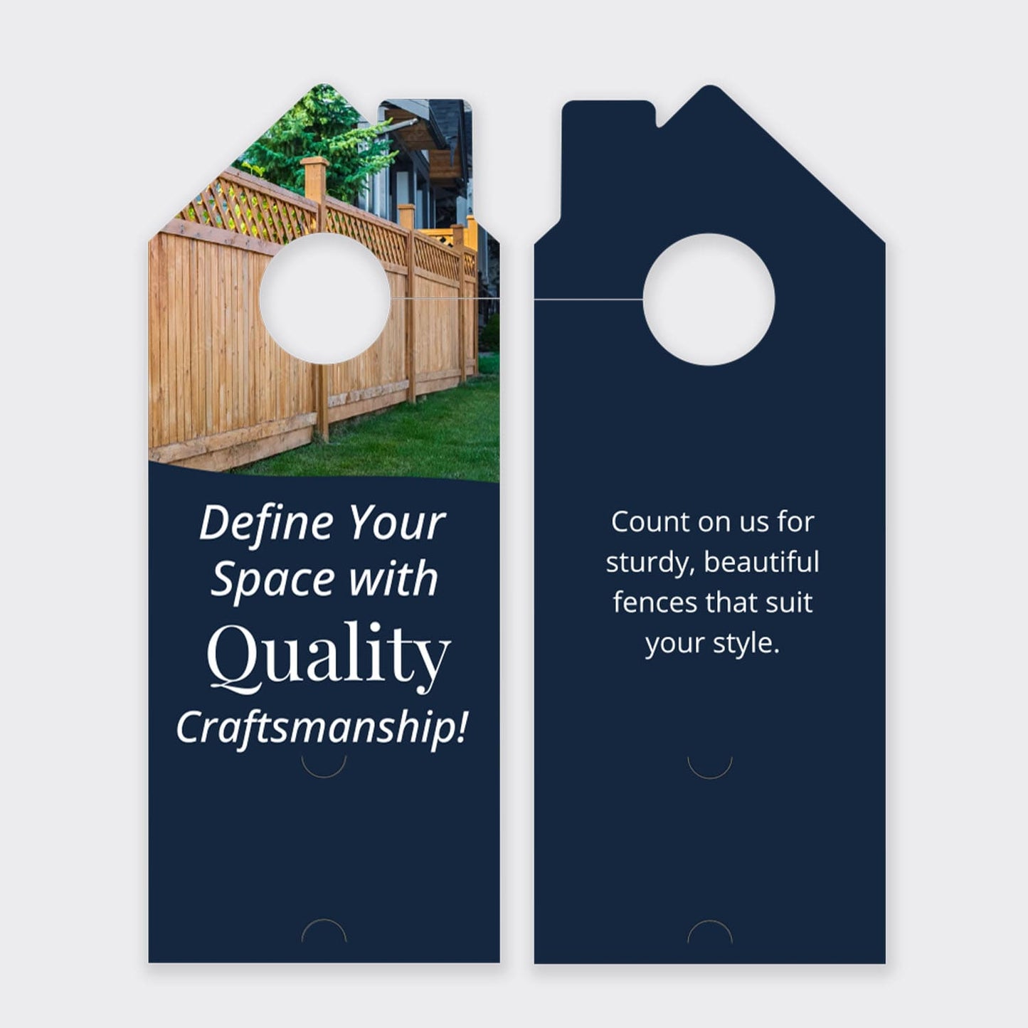 Fence Services Door Hanger