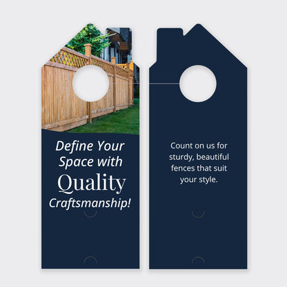 Fence Services Door Hanger