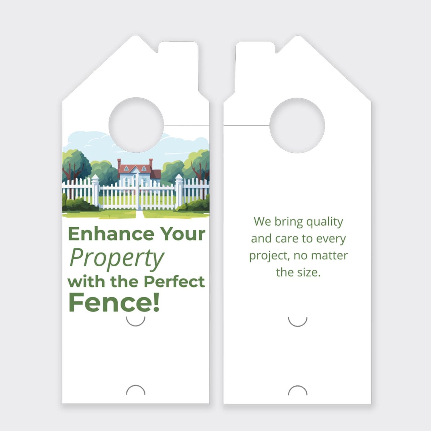 Fence Services Door Hanger
