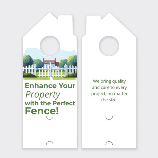 Fence Services Door Hanger