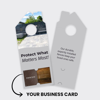 Fence Services Door Hanger