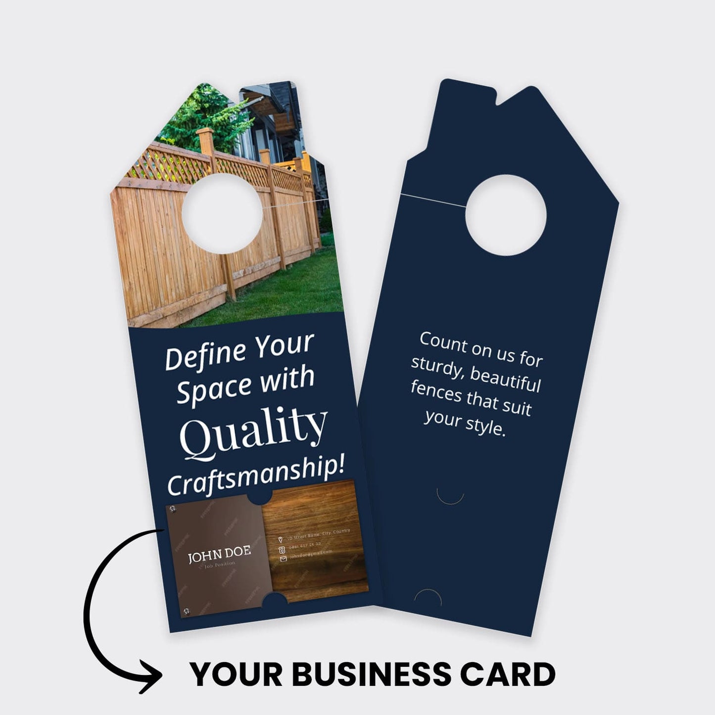 Fence Services Door Hanger