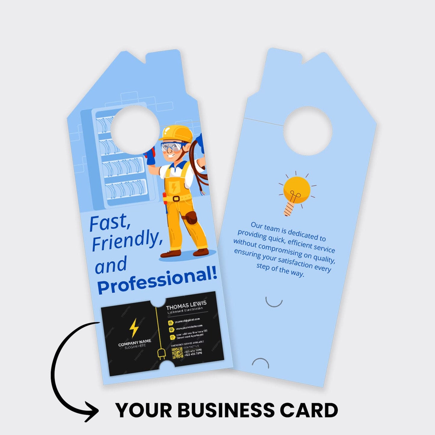 Electrician Services Door Hanger