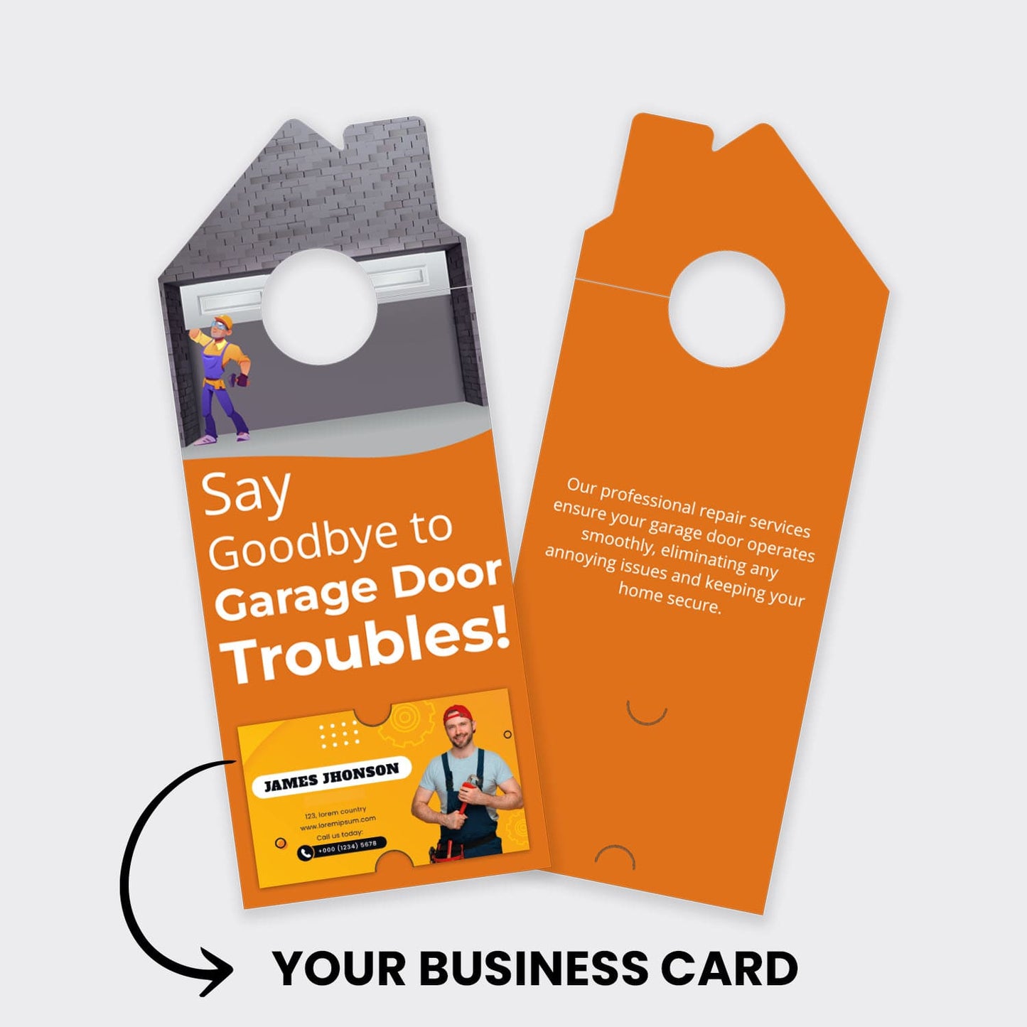 Garage Door Services Door Hanger