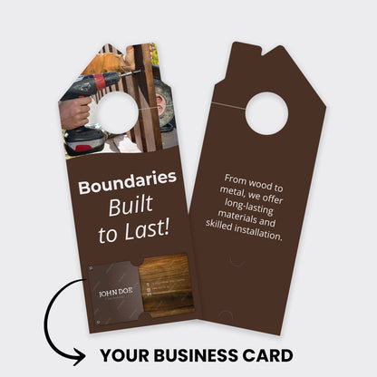 Fence Services Door Hanger