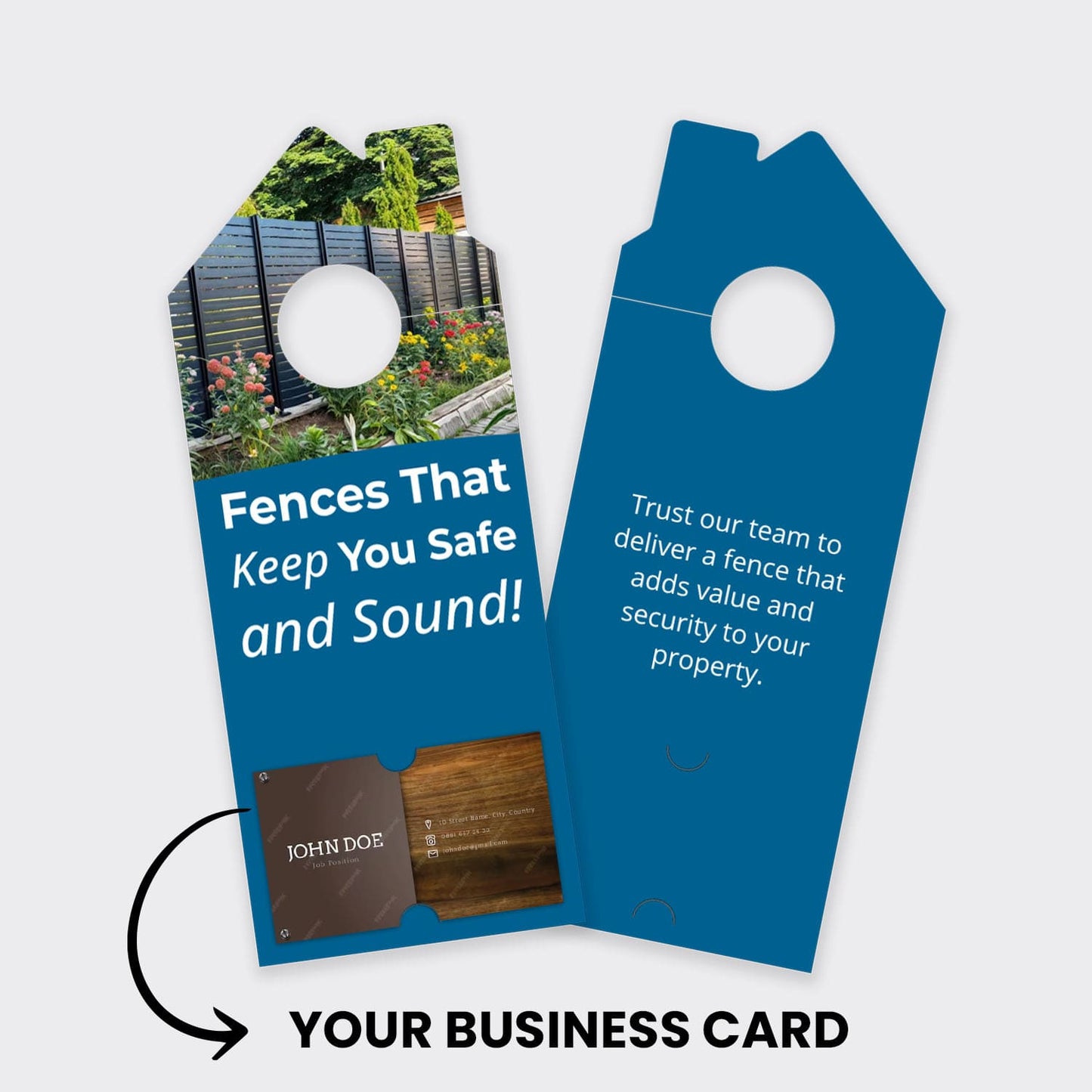 Fence Services Door Hanger