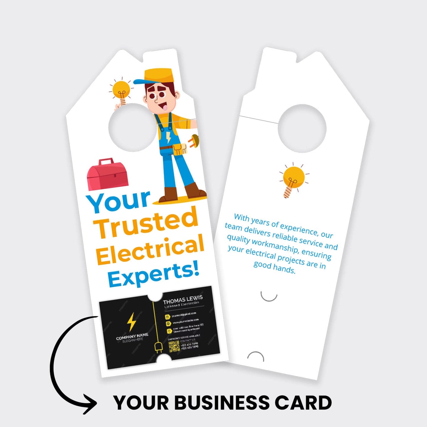 Electrician Services Door Hanger