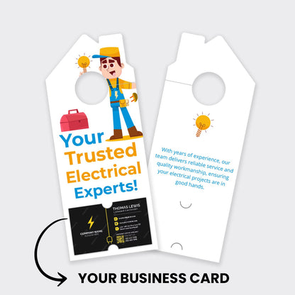 Electrician Services Door Hanger
