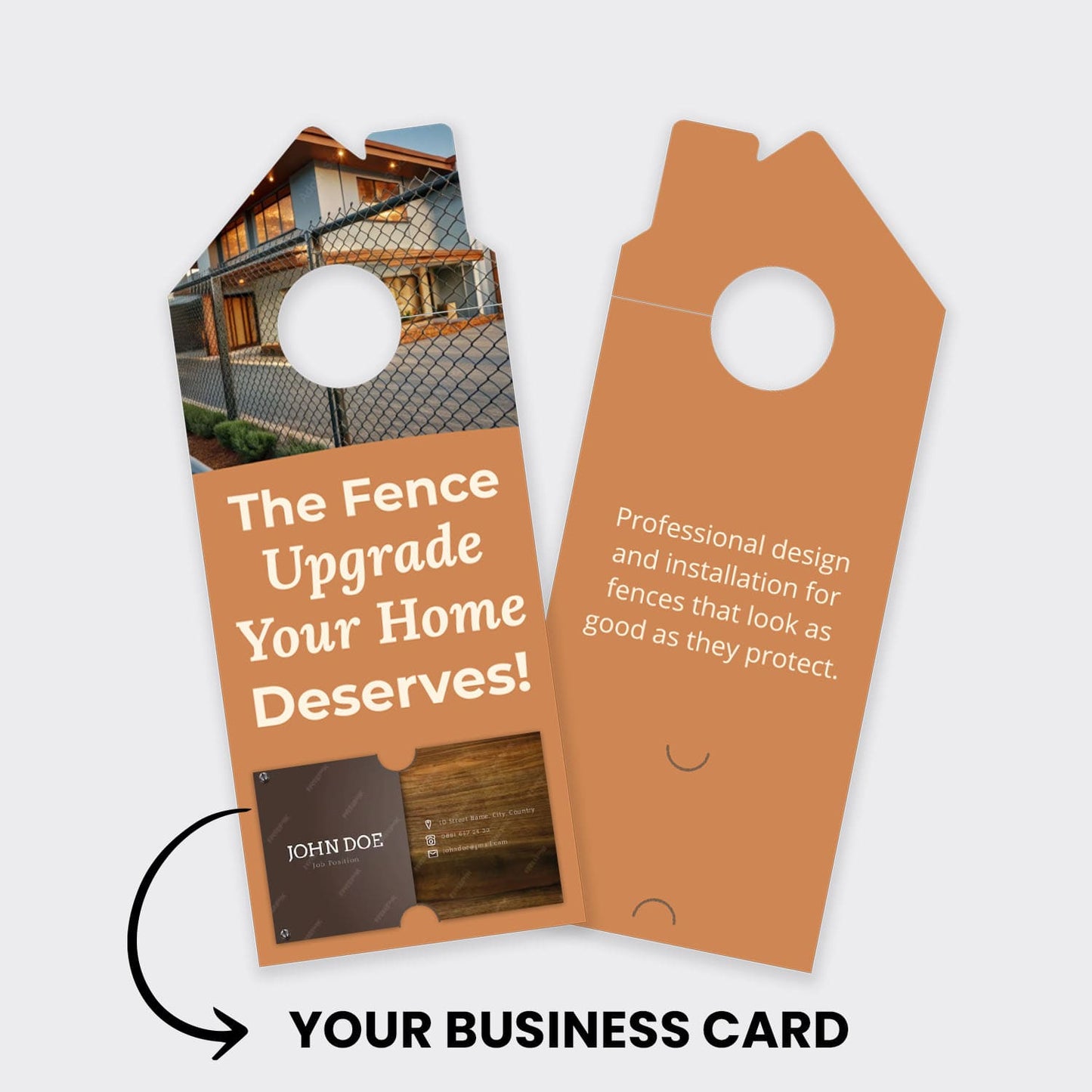 Fence Services Door Hanger