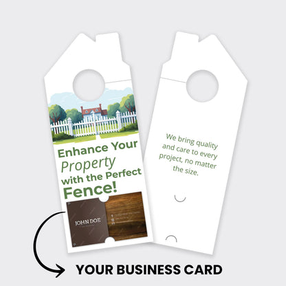 Fence Services Door Hanger