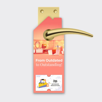 Bathroom Remodel Services Door Hanger