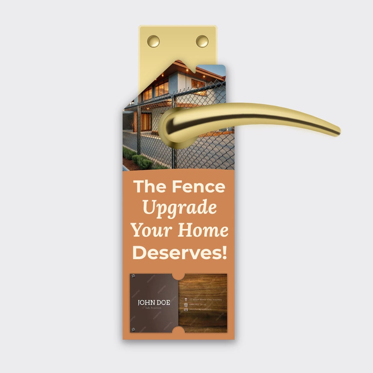 Fence Services Door Hanger