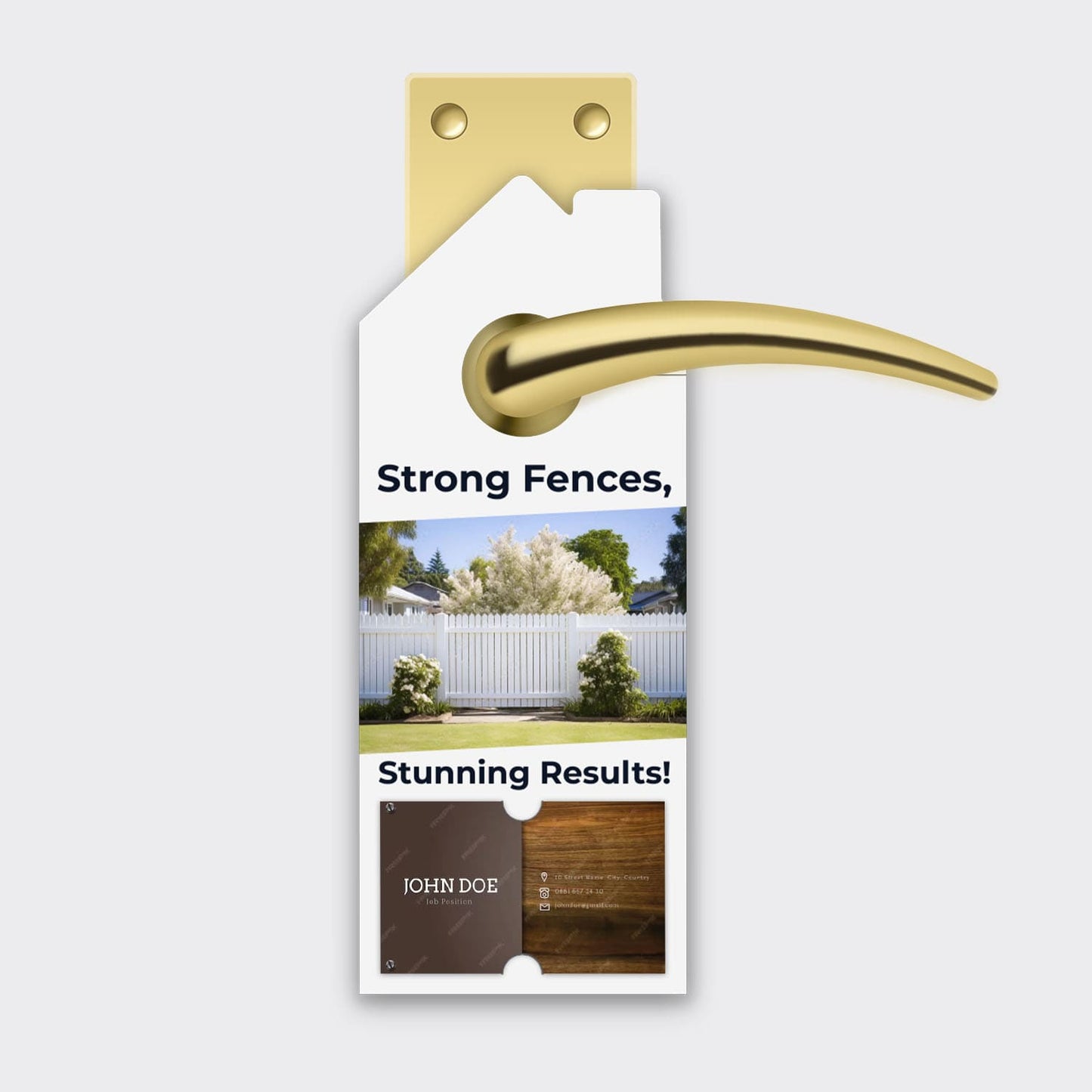 Fence Services Door Hanger