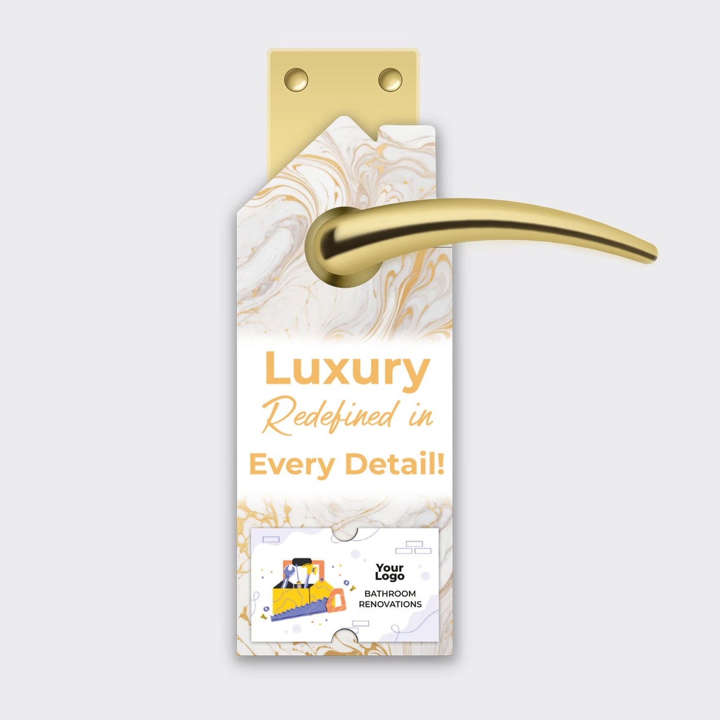 Bathroom Remodel Services Door Hanger
