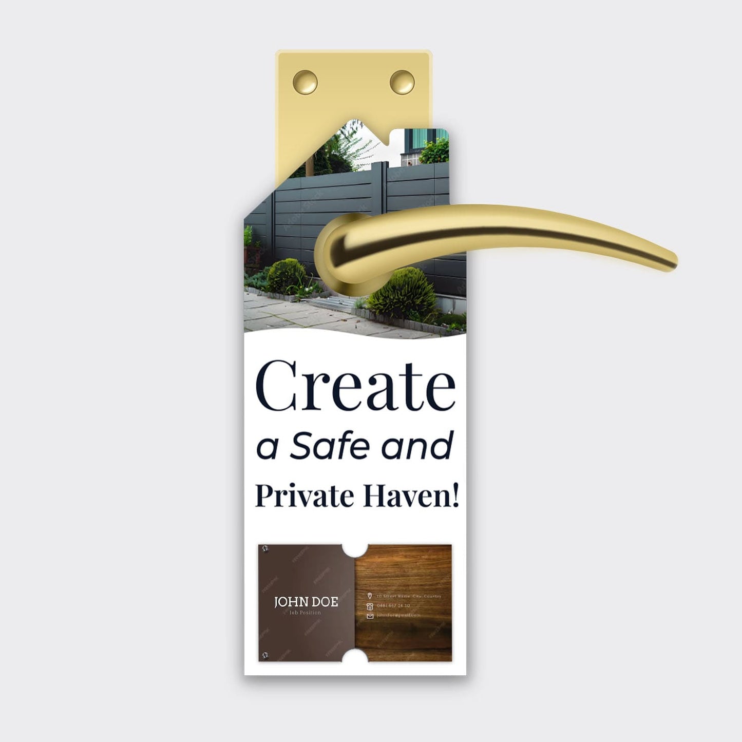 Fence Services Door Hanger