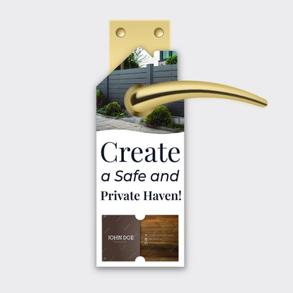 Fence Services Door Hanger