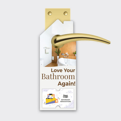 Bathroom Remodel Services Door Hanger