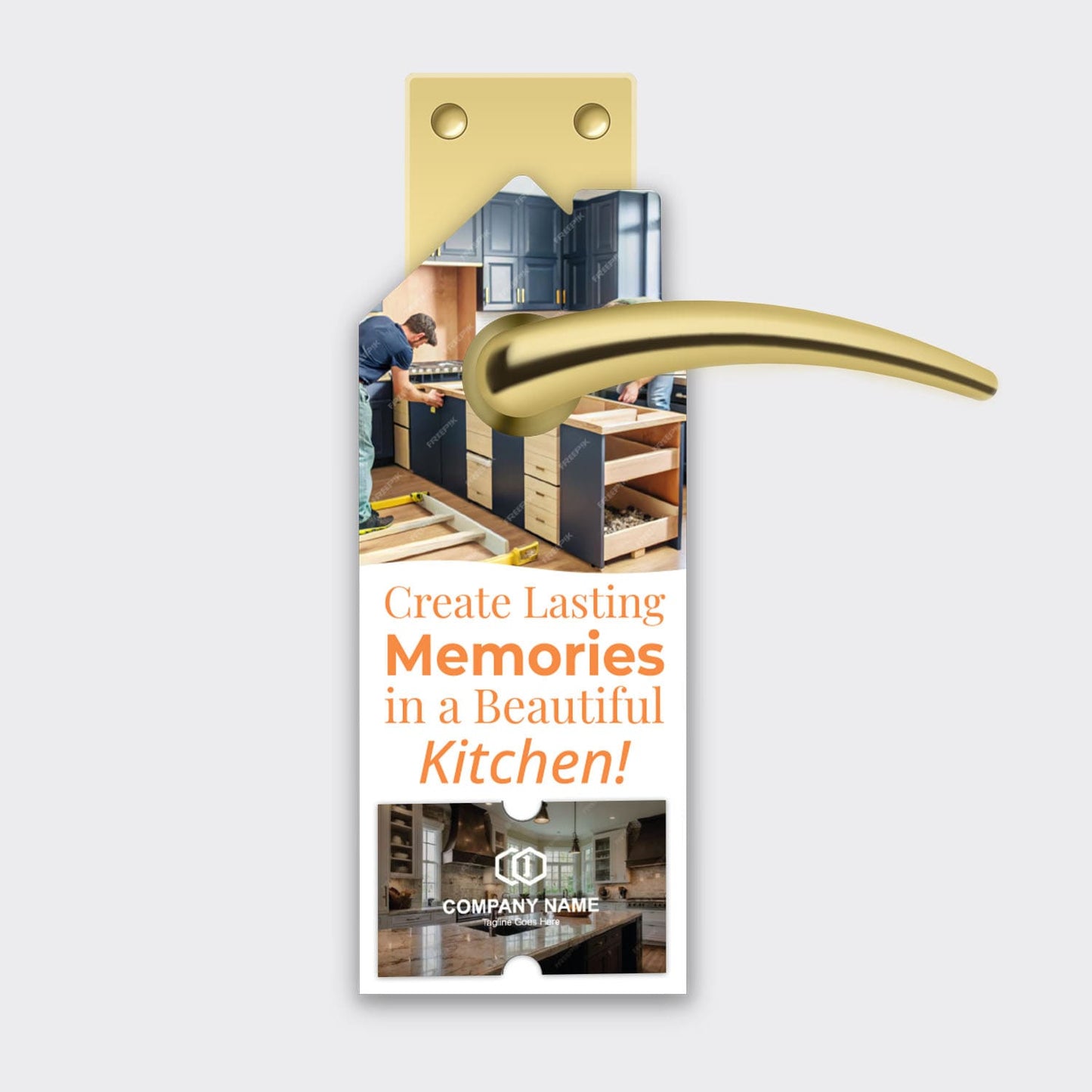 Kitchen Remodeling Services Door Hanger