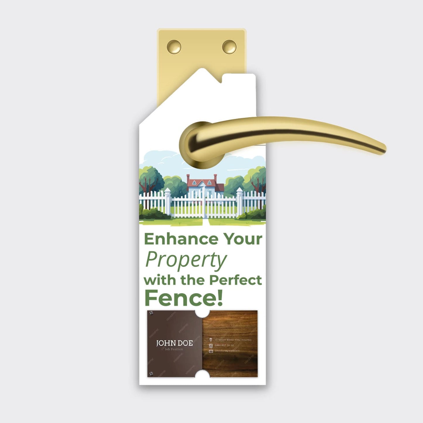 Fence Services Door Hanger
