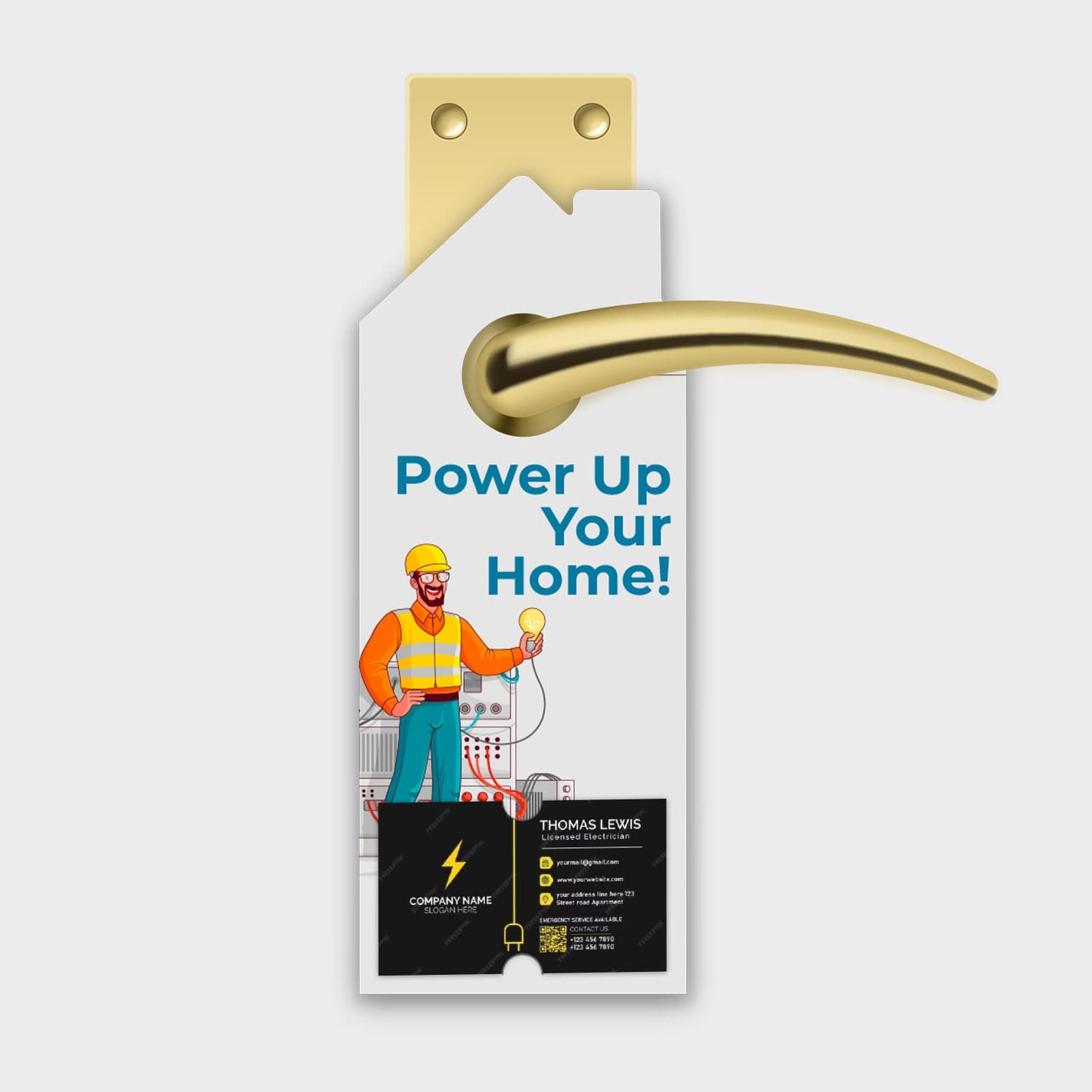Electrician Services Door Hanger