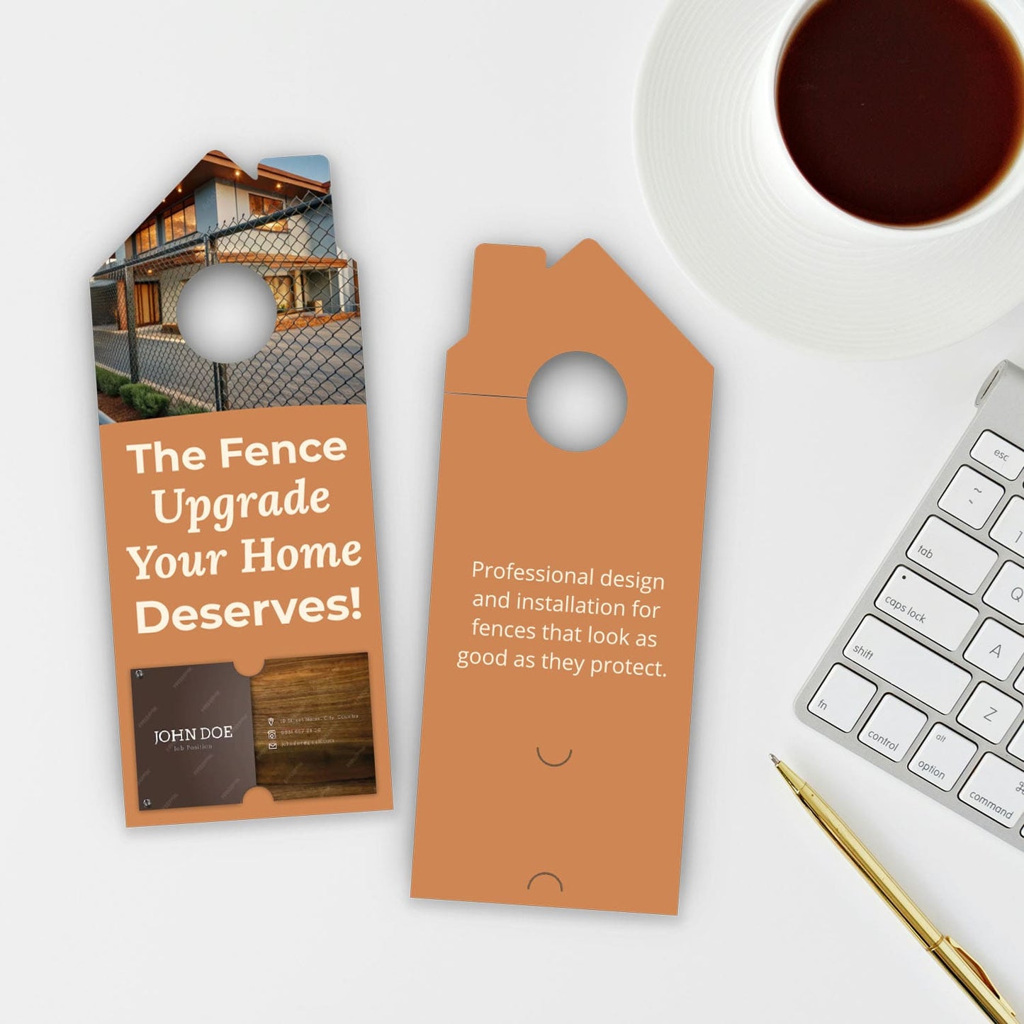 Fence Services Door Hanger
