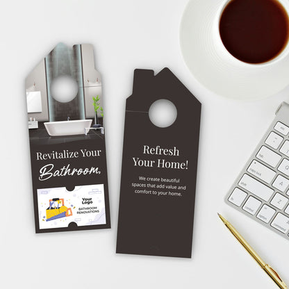 Bathroom Remodel Services Door Hanger