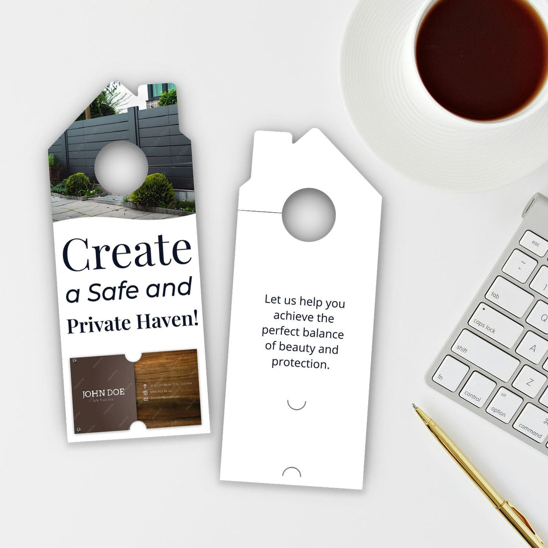 Fence Services Door Hanger