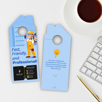 Electrician Services Door Hanger