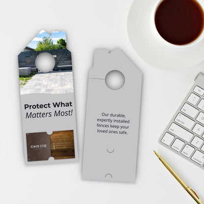 Fence Services Door Hanger