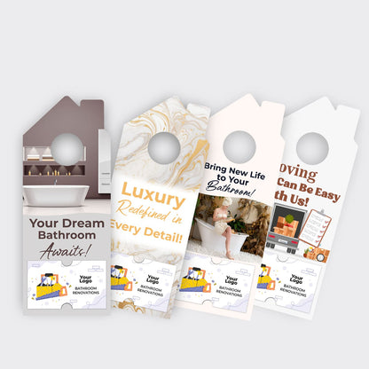 Bathroom Remodel Services Door Hanger