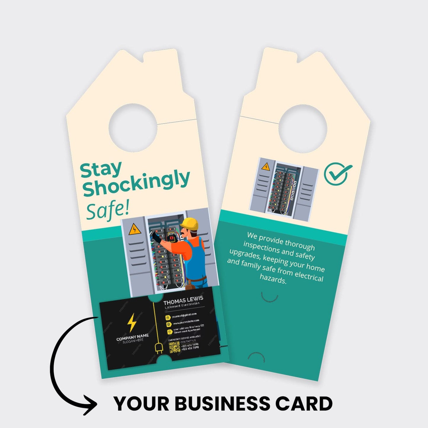 Electrician Services Door Hanger