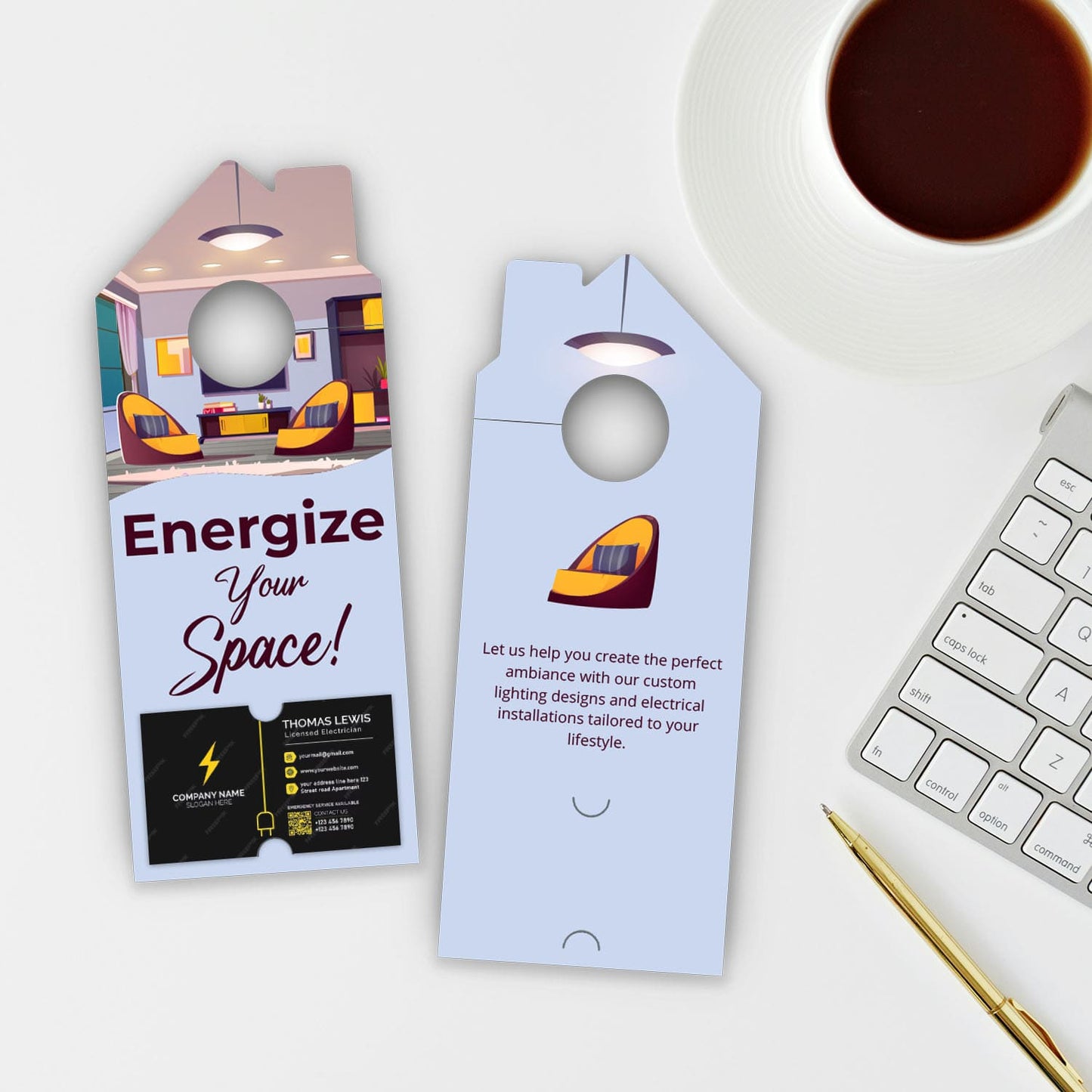 Electrician Services Door Hanger