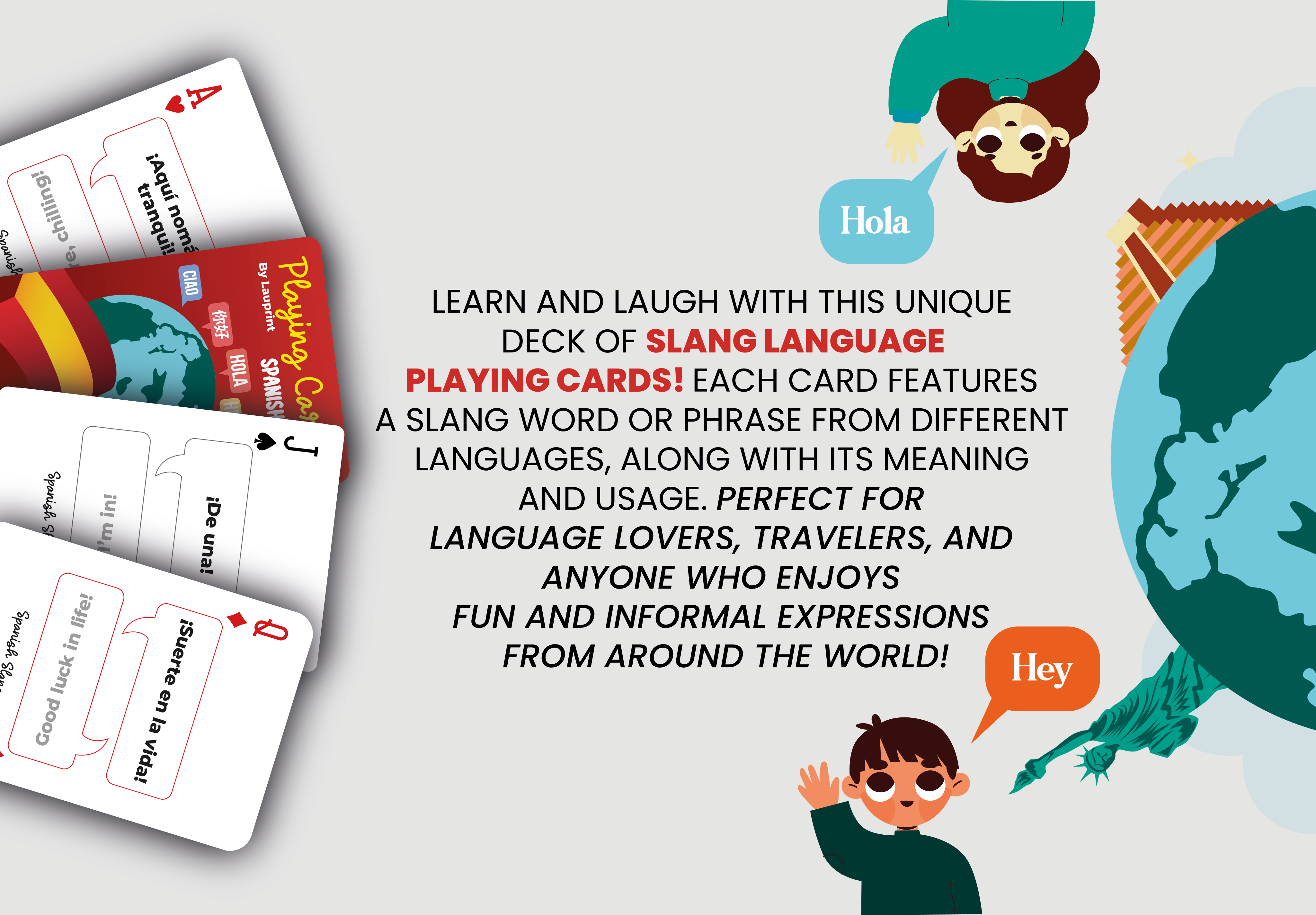 RUSH Spanish Slang Generic Playing Cards