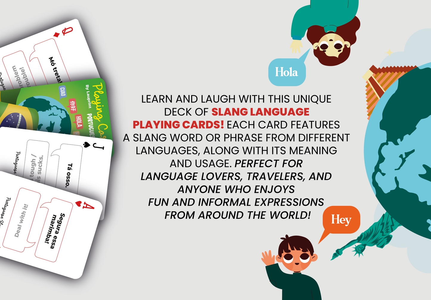 RUSH Portuguese Slang Generic Playing Cards