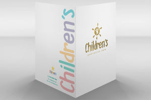 Pediatrician Custom Presentation Folders With Embossed Foil,  9x12, with pockets, Marketing For Pediatrician, Medical Pocket Folders