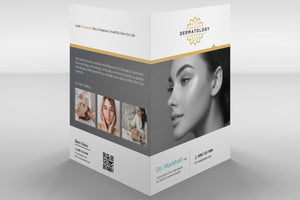 Dermatology  Velvet Presentation Folder,Custom Design With Your Logo.FREE Graphic Design included, Velvet Laminating, dermatology printing