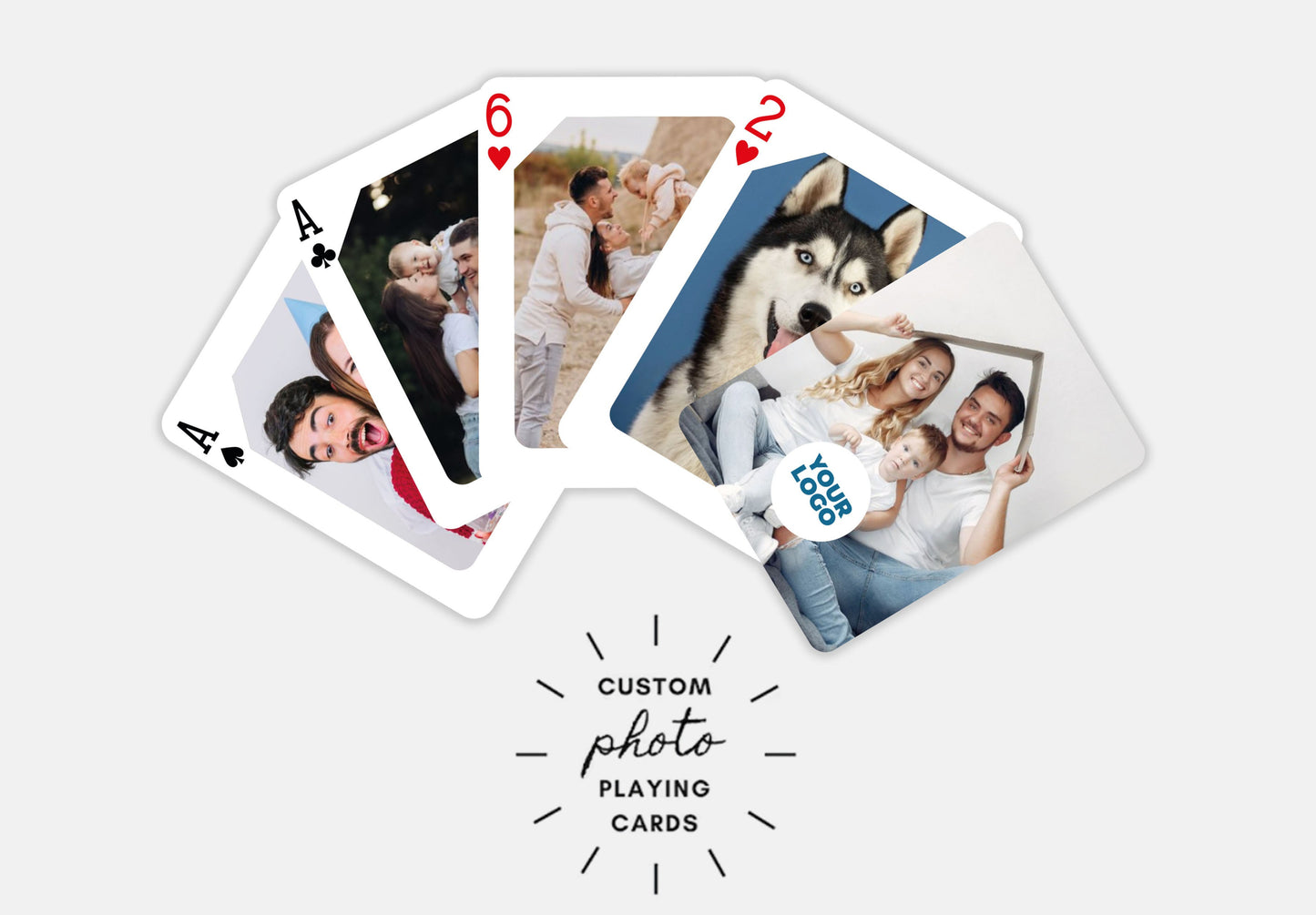 RUSH Custom Photo Playing Cards