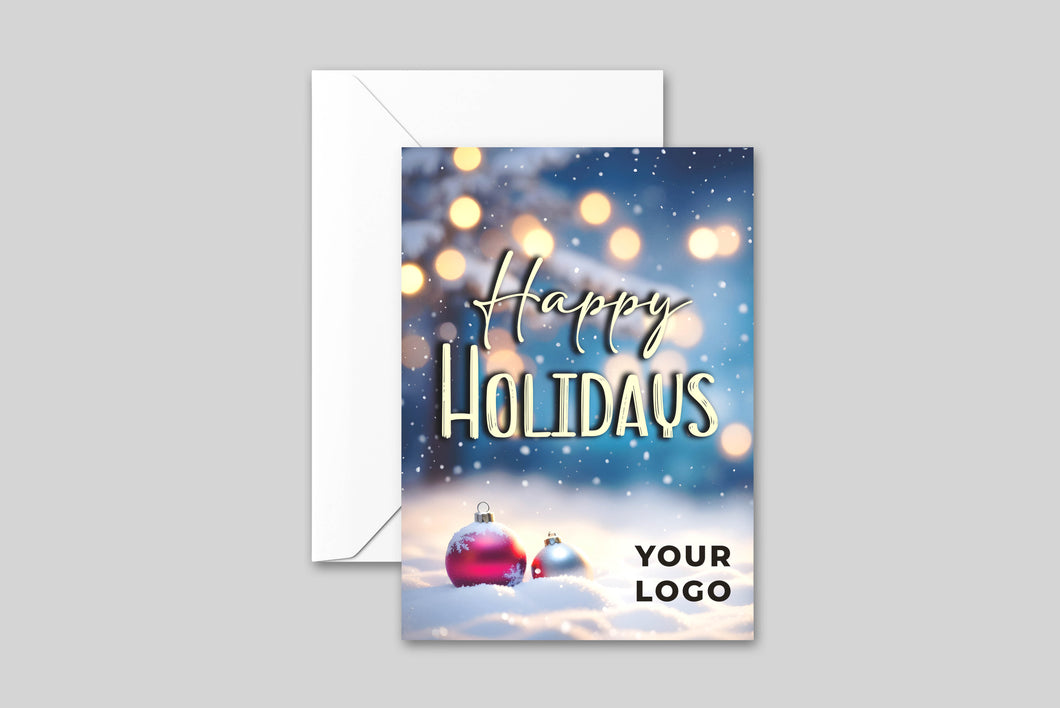 Merry Christmas Card, Holiday Card, Festive Card, Card for Her, Card for Him, Personalized Christmas Cards