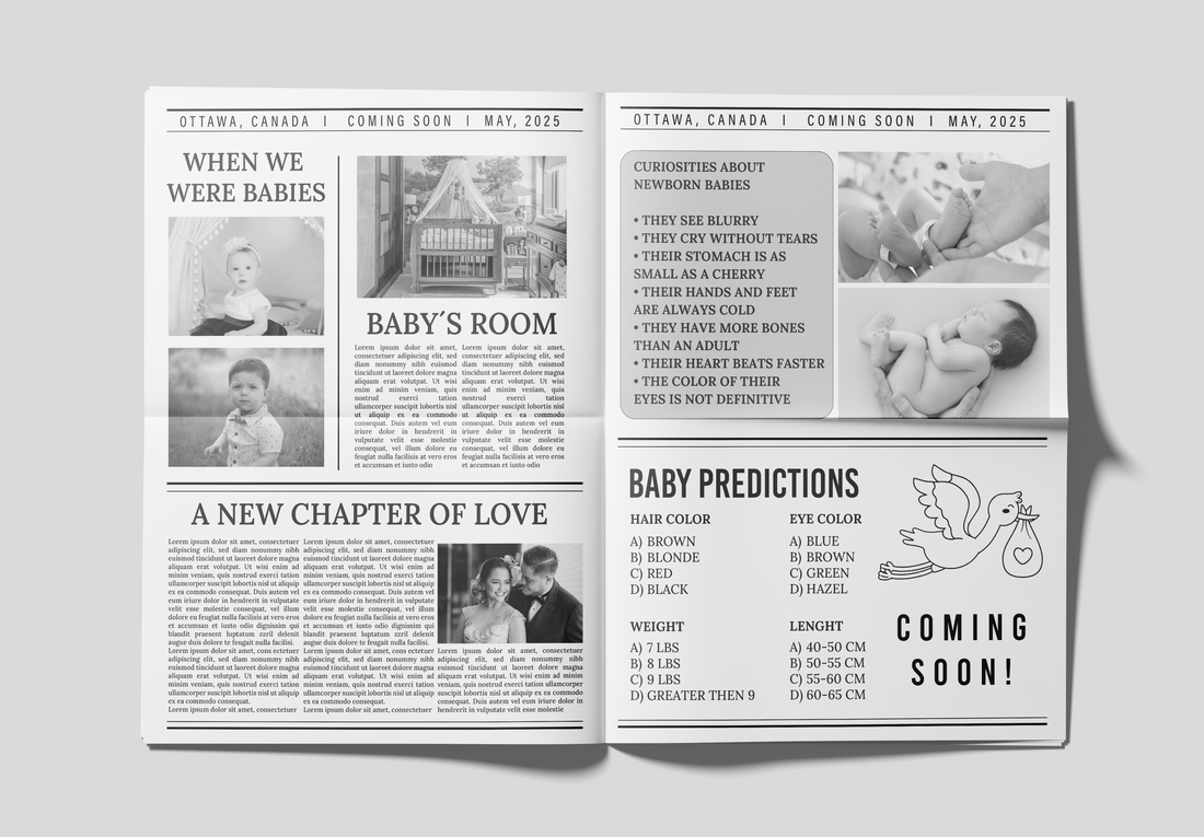 Newspaper Baby Announcement