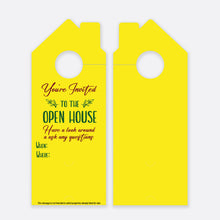 Load image into Gallery viewer, You&#39;re Invited To The Open House | Door Hanger Realtors
