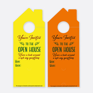 You're Invited To The Open House | Door Hanger Realtors