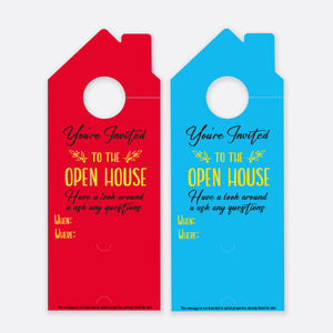 You're Invited To The Open House | Door Hanger Realtors