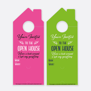 You're Invited To The Open House | Door Hanger Realtors