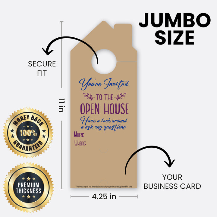 You're Invited To The Open House | Door Hanger Realtors