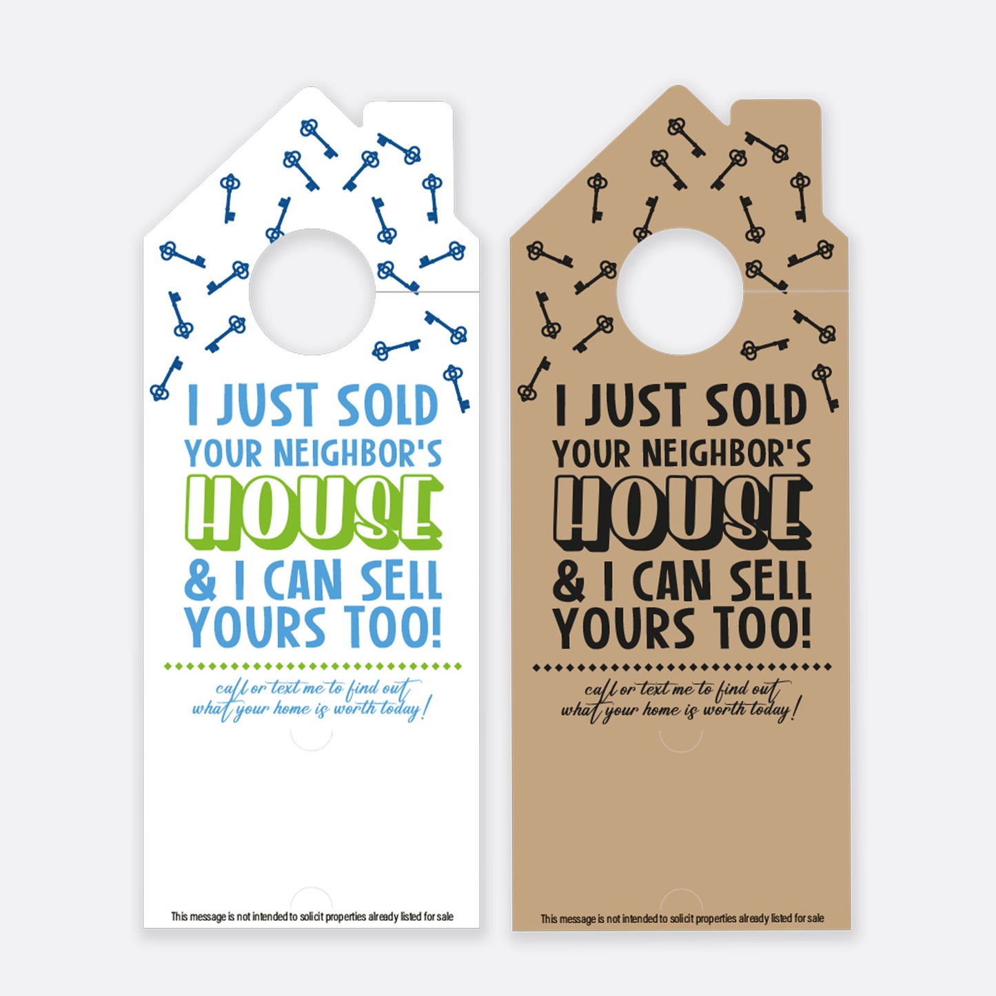 I Just Sold Your Neighbor's House | Door Hanger Realtors